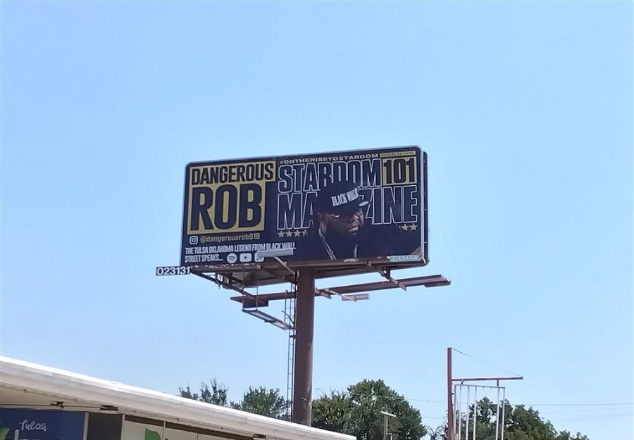 Stardom 101 Magazine & Dangerous Rob Honor Hip Hop Legacy with Billboard in North Tulsa