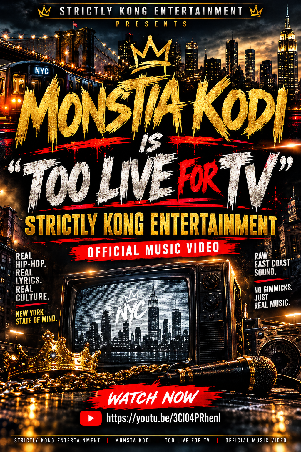 Monsta Kodi (@MonstaKodi) – “Too Live For TV” | Presented by Strictly Kong Ent.